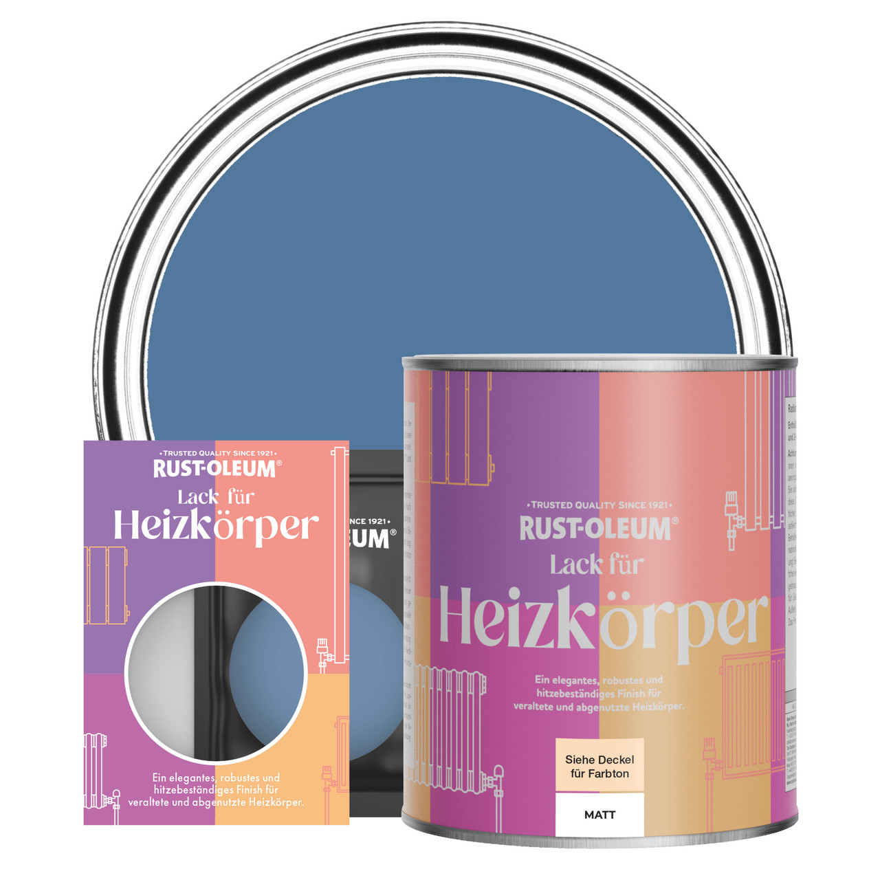Heizkörperlack, Matt - Blaue Seide